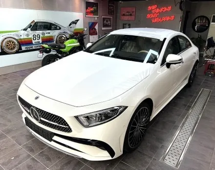 부산랩핑 메르세데스 벤츠 CLS 450 루프스킨 시공 / 부산 해운대구
