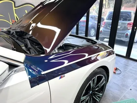 부산 BMW I7 카멜레온 투톤 (듀오톤) 랩핑으로 매일매일 새롭게 즐기기 / 부산 해운대구