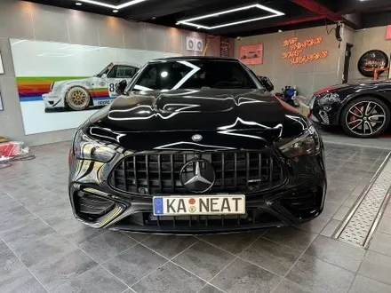 부산 랩핑 벤츠 CLE53 AMG 검정 차량 크롬죽이기, 고광택으로 완성한 밸런스 / 부산 해운대구