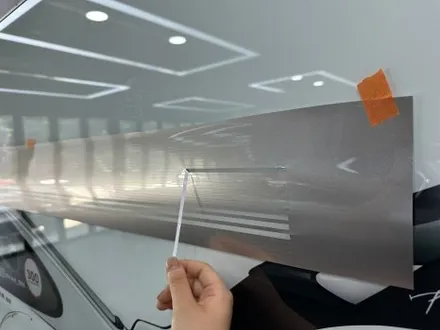 해운대 랩핑 BMW 740d, 블랙 대신 GT실버로 완성한 투톤랩핑 / 부산 해운대구