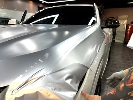 부산랩핑 BMW X6 듀오톤(투톤) 랩핑 사틴 실버 메탈릭으로 고급스럽게 / 부산 해운대구