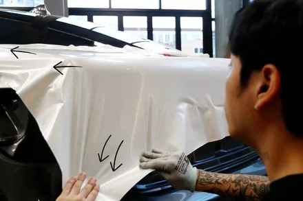 부산 랩핑 BMW750I 에이버리 데니슨 화이트 펄을 입히다. / 부산 해운대구