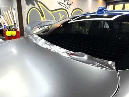 부산랩핑 BMW 3시리즈 사틴 다크 그레이 컬러로 도시적인 느낌 물씬~ / 부산 해운대구