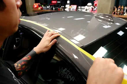부산 랩핑 BMW 5 시리즈 쉐도우 에디션 만들기(대차 서비스 실시) / 부산 해운대구