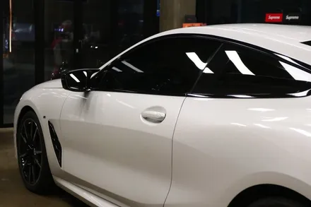 부산 랩핑 BMW 850I 크롬 죽이기를 통한 블랙과 화이트의 조화! / 부산 해운대구