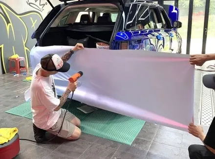 부산랩핑 랜드로버 레인지로버 스포츠 전체랩핑으로 부드러움을 갖춘 럭셔리 차량으로 랩핑해보세요! [feat. 사고 수리] / 부산 해운대구