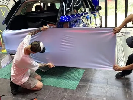 부산랩핑 랜드로버 레인지로버 스포츠 전체랩핑으로 부드러움을 갖춘 럭셔리 차량으로 랩핑해보세요! [feat. 사고 수리] / 부산 해운대구