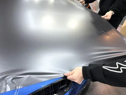 부산랩핑 BMW 3시리즈 사틴 다크 그레이 컬러로 도시적인 느낌 물씬~ / 부산 해운대구