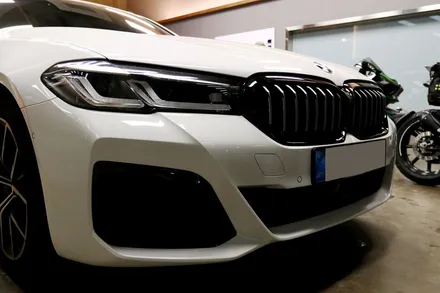 부산크롬죽이기 BMW530I 키드니 그릴+윈도 크롬+에어덕트 시공 후기 / 부산 해운대구