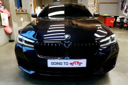 부산 랩핑  BMW 530I 크롬 죽이기부터 파츠 교체까지! / 부산 해운대구