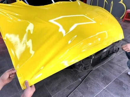 부산랩핑 아우디 R8 전체랩핑, 포인트 랩핑 시공으로 슈퍼카의 감성 끌어올리기! [브라이트 옐로우 / 유광 카본 PPF] / 부산 해운대구