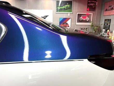 부산랩핑 BMW i7 투톤 랩핑 듀오톤 랩핑으로 온 우주를 담은듯한 색상의 차량으로 변신! / 부산 해운대구