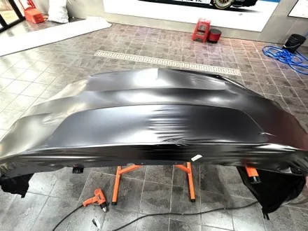 부산 자동차 랩핑 BMW 3시리즈 사틴 다크 그레이 전체 랩핑으로 볼륨감 극대화하기! / 부산 해운대구