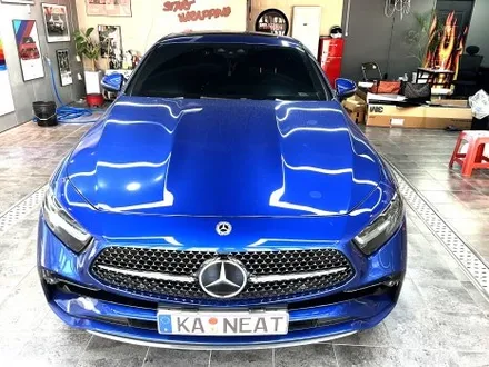 부산랩핑 벤츠 CLS 전체랩핑으로 반짝이는 펄감의 화이트로 추운 겨울나기! / 부산 해운대구