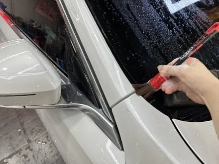 해운대 랩핑 BMW 740d, 블랙 대신 GT실버로 완성한 투톤랩핑 / 부산 해운대구