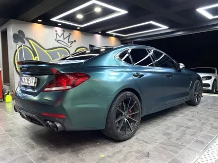 부산랩핑 제네시스 G70 전체 랩핑 + 카본 랩핑(포인트 랩핑)으로 나만의 트렌디한 차량을 만들어보세요! / 부산 해운대구