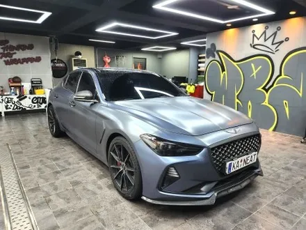 부산랩핑 제네시스 G70 전체 랩핑 + 카본 랩핑(포인트 랩핑)으로 나만의 트렌디한 차량을 만들어보세요! / 부산 해운대구