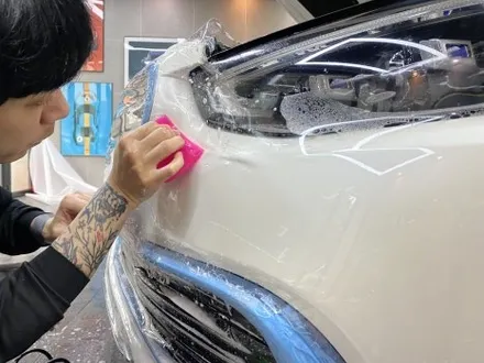 벤츠 S450 앞범퍼 PPF 시공 후기 – 부산에서 직접 경험한 보호필름 효과 / 부산 해운대구