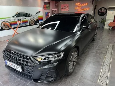 부산랩핑 A8 전체랩핑 크롬죽이기로 강렬하게 변신! / 부산 해운대구