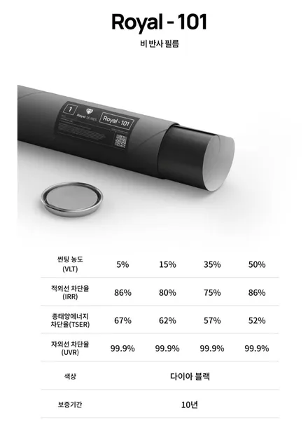 토레스 evx  가성비최고 비반사필름 로얄시리즈썬팅101 시공후기