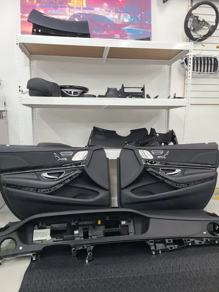 벤츠 실내염색으로 베이지시트 교체하는 방법 바닥풀매트까지 / 벤츠 / S-클래스 / 인천 남동구