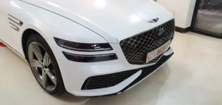 제네시스 G80 스포츠 무광 베르비에 화이트 신차검수 신차패키지 버텍스 1100 / 고양 덕양구 원흥동