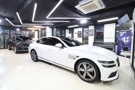 제네시스 G80 스포츠 무광 베르비에 화이트 신차검수 신차패키지 버텍스 1100 / 고양 덕양구 원흥동