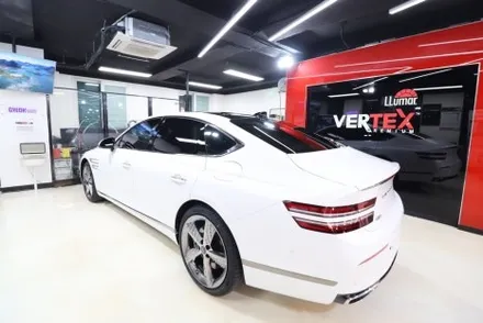 제네시스 G80 스포츠 무광 베르비에 화이트 신차검수 신차패키지 버텍스 1100 / 고양 덕양구 원흥동