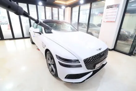 제네시스 G80 스포츠 무광 베르비에 화이트 신차검수 신차패키지 버텍스 1100 / 고양 덕양구 원흥동