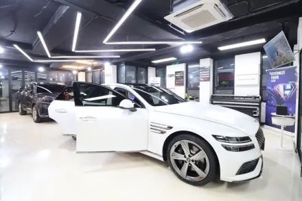 제네시스 G80 스포츠 무광 베르비에 화이트 신차검수 신차패키지 버텍스 1100 / 고양 덕양구 원흥동