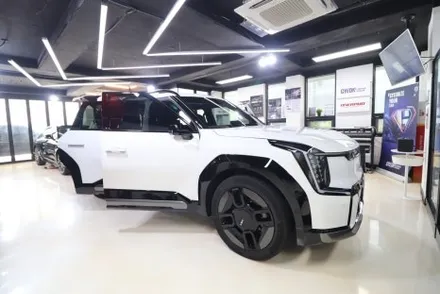EV9 GT-LINE 스노우 화이트 펄 핸들 조립 불량 / 동영상 첨부 / 고양 덕양구 원흥동