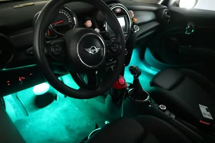 BMW 미니 쿠퍼 1열2열 풋등 엠비언트작업! / 평택시 안중읍