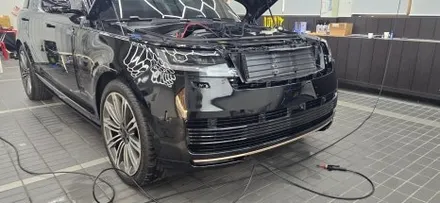 레인지로버 보그 P530을 SV 차량으로 만들어보세요 ( SV 바디킷 전체 PPF 천장 골드랩핑 ) / 부산 해운대