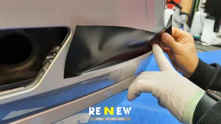 광명 자동차 랩핑 전문점 : BMW320D 랩핑지 제거 및 3M 매트 딥블랙 시공 / 광명 하안동