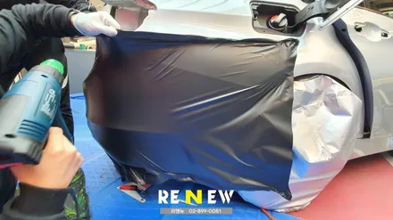 광명 자동차 랩핑 전문점 : BMW320D 랩핑지 제거 및 3M 매트 딥블랙 시공 / 광명 하안동