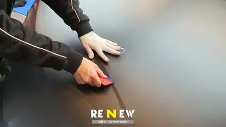광명 자동차 랩핑 전문점 : BMW320D 랩핑지 제거 및 3M 매트 딥블랙 시공 / 광명 하안동