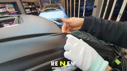 광명 자동차 랩핑 전문점 : BMW320D 랩핑지 제거 및 3M 매트 딥블랙 시공 / 광명 하안동