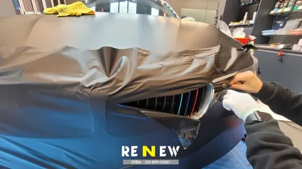 광명 자동차 랩핑 전문점 : BMW320D 랩핑지 제거 및 3M 매트 딥블랙 시공 / 광명 하안동
