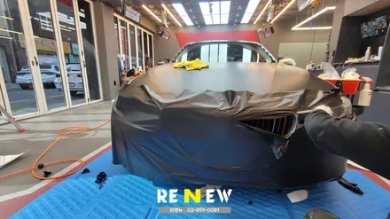 광명 자동차 랩핑 전문점 : BMW320D 랩핑지 제거 및 3M 매트 딥블랙 시공 / 광명 하안동
