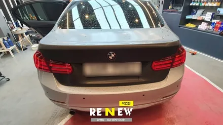 광명 자동차 랩핑 전문점 : BMW320D 랩핑지 제거 및 3M 매트 딥블랙 시공 / 광명 하안동