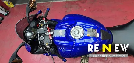 새롭게 태어난 야마하 R6 랩핑 어떻게 바꼈을까요! / 광명 하안동