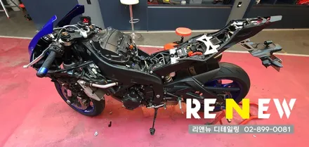 새롭게 태어난 야마하 R6 랩핑 어떻게 바꼈을까요! / 광명 하안동