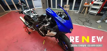 새롭게 태어난 야마하 R6 랩핑 어떻게 바꼈을까요! / 광명 하안동
