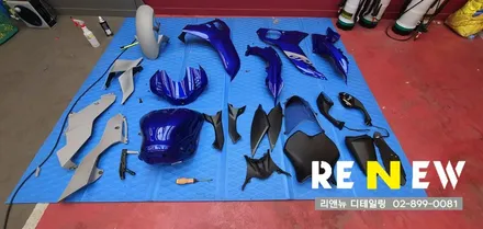새롭게 태어난 야마하 R6 랩핑 어떻게 바꼈을까요! / 광명 하안동