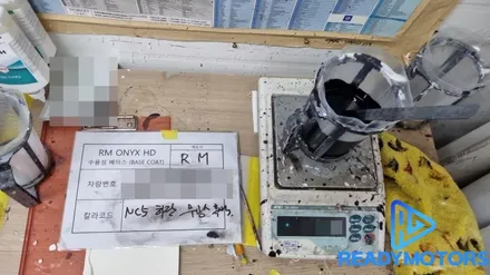 파주운정 범퍼도색 자동차공업사 레디모터스, 아반떼N (Avante N) 현대 고성능N차량 앞범퍼보수도장 판금도색, 차량 주행중 뺑소니 차량사고 자차보험수리 / 경기 파주
