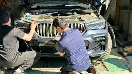 파주 BMW X6 범퍼 자동차 당일 외형 복원 수리 / 경기 파주