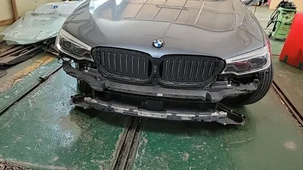 bmw 530d (g 바디) 파주 앞 범퍼 외형복원. 보험수리 파주 레디 모터스 / 경기 파주