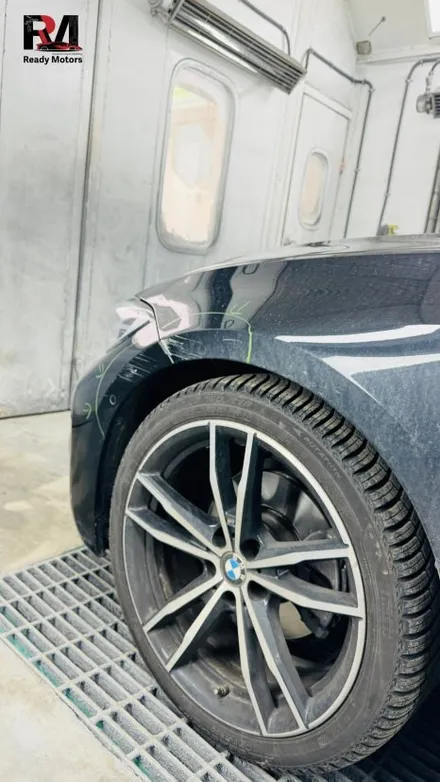 [레디모터스] 파주 운정 일산 자동차 사고 수리 공업사 BMW 320I 앞범퍼 앞휀다 도색 / 경기 파주