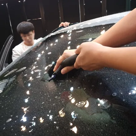 BMW X6 차량 앞유리 돌빵 윈드실드 시공으로 철통방어 / 김포시 장기동