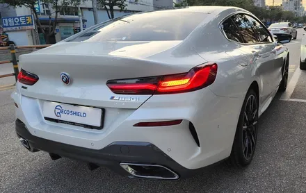 BMW M850i 그란쿠페, 50주년 엠블렘 장착과 저황변 내구성에 강한 리코쉴드PPF 시공기! / 서울 광진구 중곡동